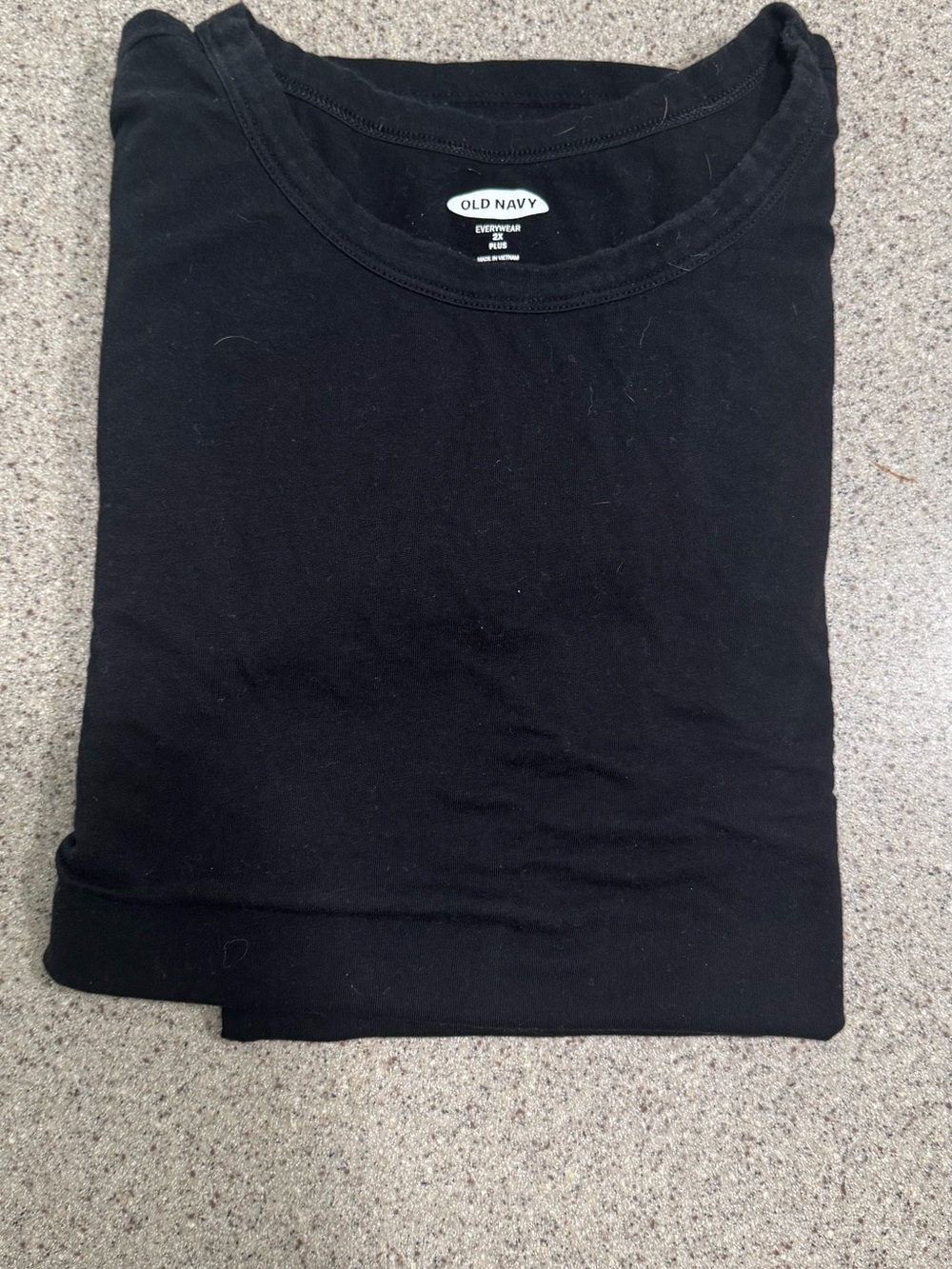 Old Navy woman Black Crewneck T-Shirt